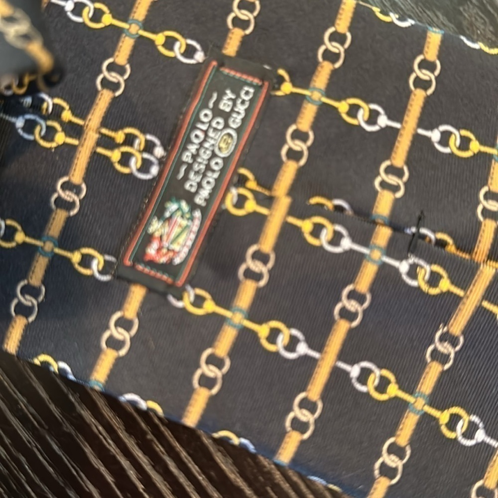 Vintage Paolo GUCCI Silk Tie - Picture 8 of 10
